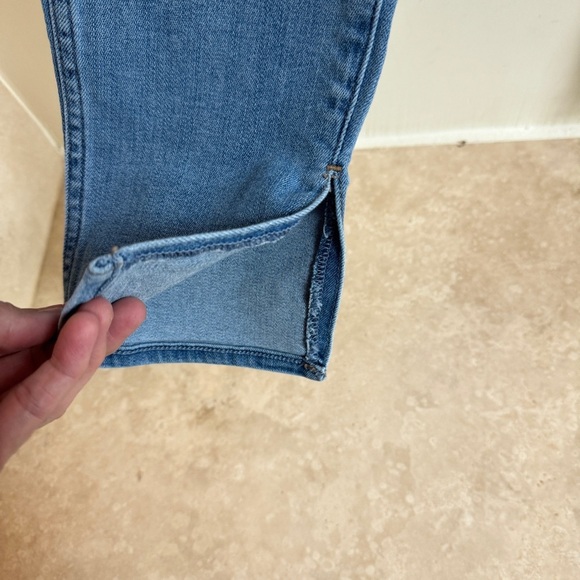 Madewell 10 Inch High Rise Roadtripper Skinny Slit Hem Womens Size 29 Blue - Picture 4 of 16